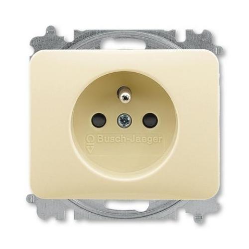 ABB Alpha exclusive zásuvka slonová kost 5519B-A0235722G s clonkami
