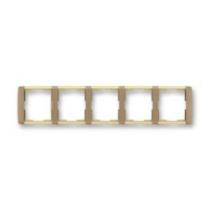ABB Element pětirámeček kávová/ledová opálová 3901E-A00150 25 vodorovný
