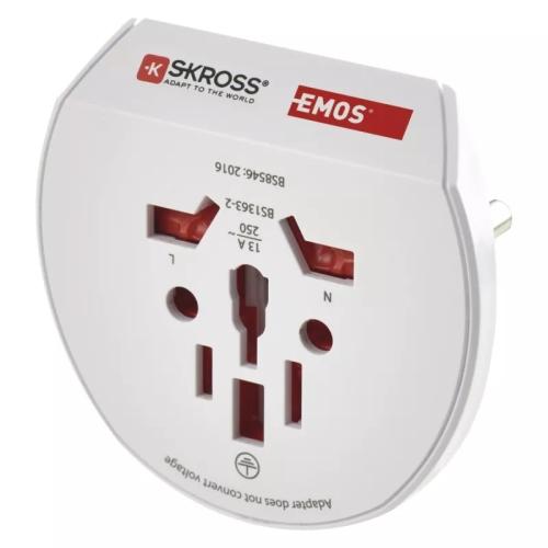 Cestovní univerzální adaptér pro cizince EMOS P0055N SKROSS PA30
