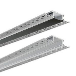 Hliníkový profil McLED AZ pro sádrokarton 62x14mm včetně černého difuzoru 2m ML-761.079.43.2