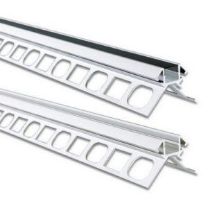 Hliníkový profil McLED pro obklady a dlažbu DS 39x27mm včetně černého difuzoru 1m ML-761.078.43.1