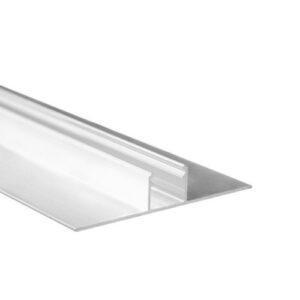 Hliníkový profil McLED pro sádrokartony AA 77x15mm včetně mléčného difuzoru 1m ML-761.334.05.1