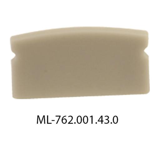 Koncovka LED profilu PQ bez otvoru šedá McLED ML-762.001.43.0
