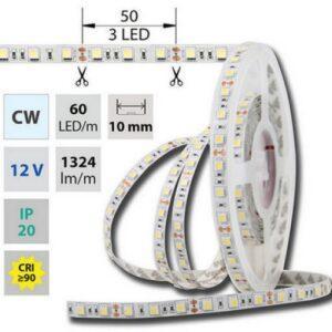 LED pásek McLED 12V studená bílá š=10mm IP20 14