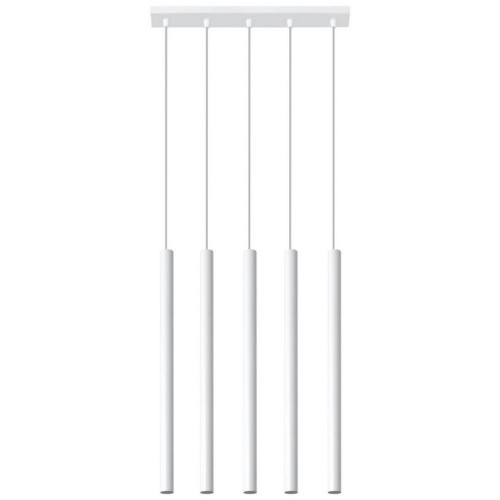 Lustr SOLLUX Pastelo 5 G9 5x12W bez zdroje SL.0468 bílá