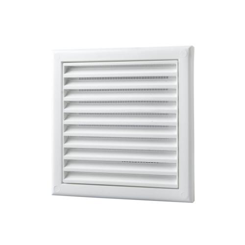 Mřížka 187x187mm s nástavcem bílá plastová VENTS MV 120Vs síťka proti hmyzu 1009707