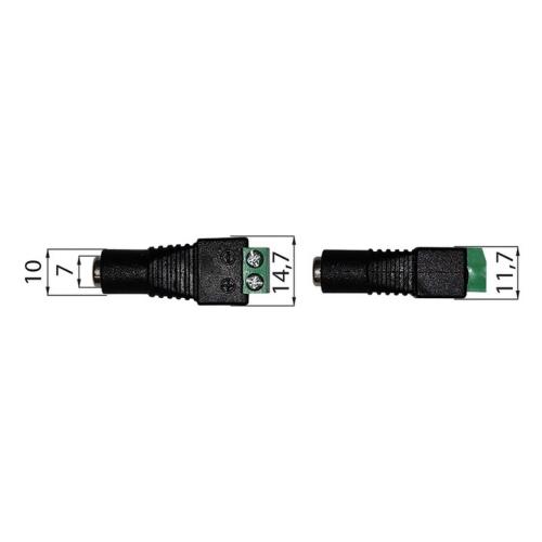 Napájecí konektor LED pásky McLED ML-112.015.21.0 zásuvka souosý konektor 5