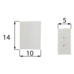 Plastová koncovka LED pásky IP68 10mm PCB s otvory McLED ML-110.010.60.1