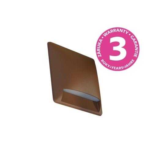 Přisazené orientační LED svítidlo Panlux LEON SQUARE rusty PN42100024