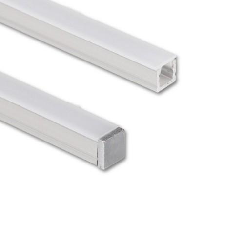 Přisazený hliníkový profil McLED PA1 7x6mm včetně mléčného difuzoru 2m ML-761.042.74.2