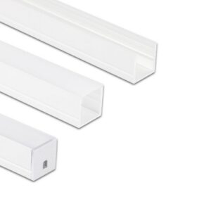 Přisazený hliníkový profil bílý McLED PY 15x15mm včetně mléčného difuzoru 2m ML-761.318.74.2