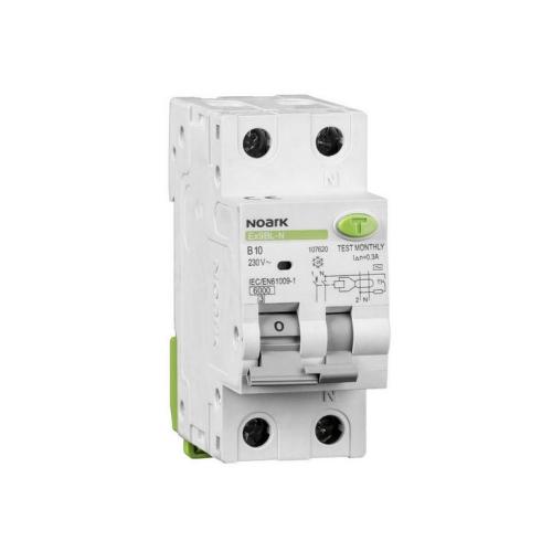 Proudový chránič s jističem Noark Ex9BL-N 1P+N B13 30mA AC 107621