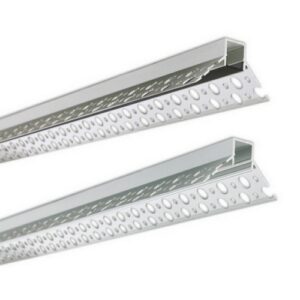 Rohový hliníkový profil McLED AR pro sádrokarton 46x26mm včetně černého difuzoru 2m ML-761.074.43.2