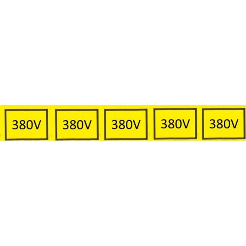 Samolepka 380V (5x) 2