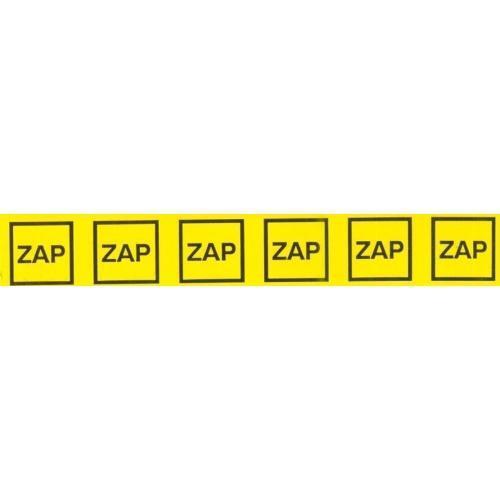 Samolepka značení ZAP v obdélníku (6x) (žlutá) 25x145mm