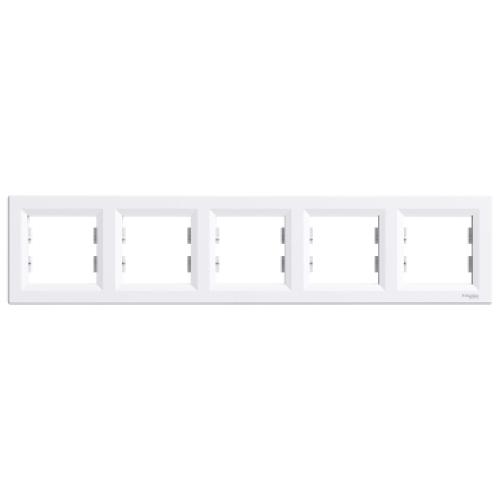 Schneider Electric Asfora pětirámeček bílý EPH5800521