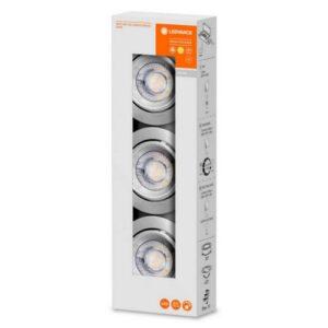 Svítidlo LEDVANCE spot SP SET ADJ Simple DIM 3x5W 2700K AC GY aluminium (balení 3ks)