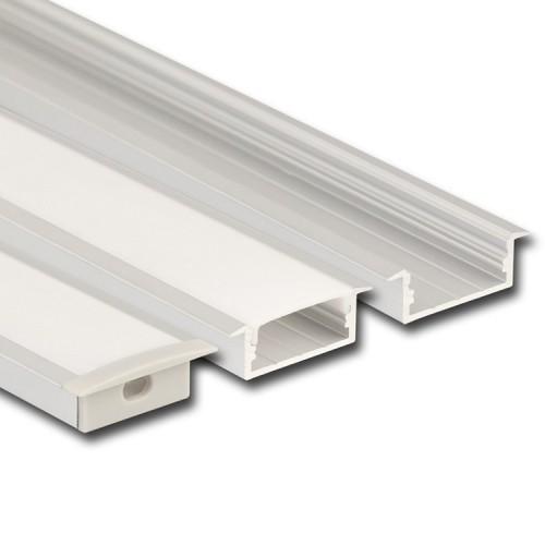 Vestavný hliníkový profil McLED VD 30x10mm s čirým difuzorem 1m ML-761.081.43.1