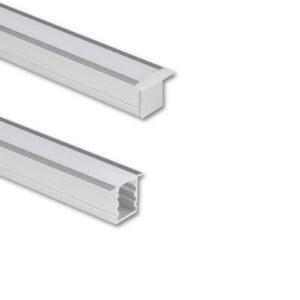 Vestavný hliníkový profil McLED VI 12x15mm včetně mléčného difuzoru 1m ML-761.048.74.1
