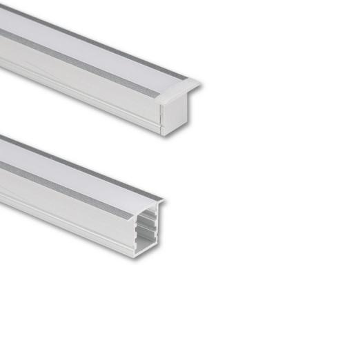 Vestavný hliníkový profil McLED VI 12x15mm včetně mléčného difuzoru 1m ML-761.048.74.1
