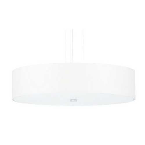 Závěsné svítidlo SOLLUX Skala 50 E27 5x60W bez zdroje tkanina/sklo/ocel bílá SL.0757